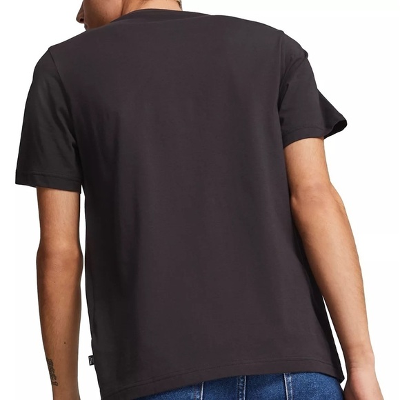 Puma Men's Short-Sleeve Wave Logo-Graphic T-Shirt - Black-shirt - Picture 4 of 12